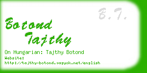 botond tajthy business card